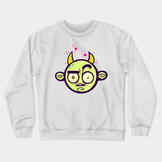 Confused Devil Crewneck Sweatshirt by ArtisticDyslexia